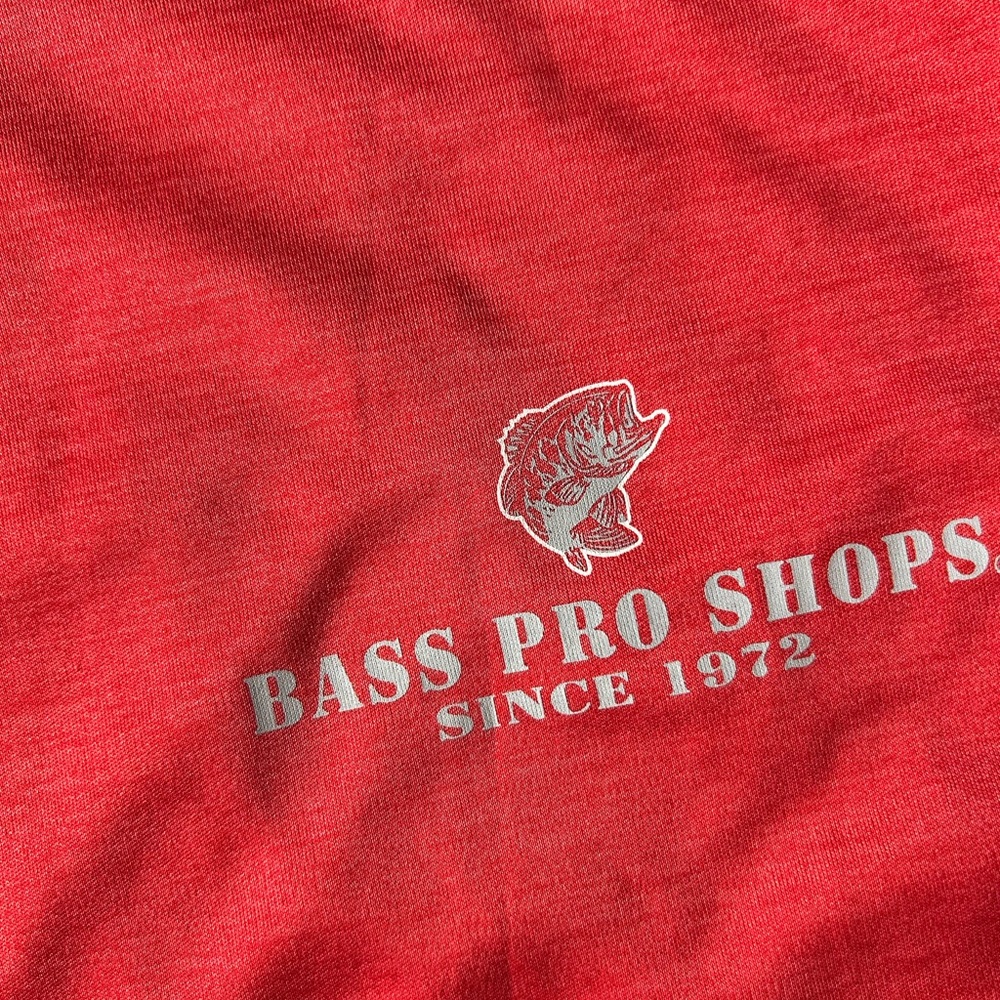 Bass Pro Shops Red Long Sleeve Tee Size XL - Picture 2 of 3